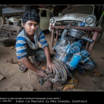 Indian Car Mechanic by Mike Sharples, Smethwick