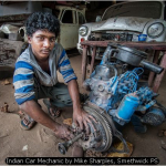 Indian Car Mechanic by Mike Sharples, Smethwick PS